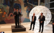 Opening of Ray Bartkus’ installation "The Globe"